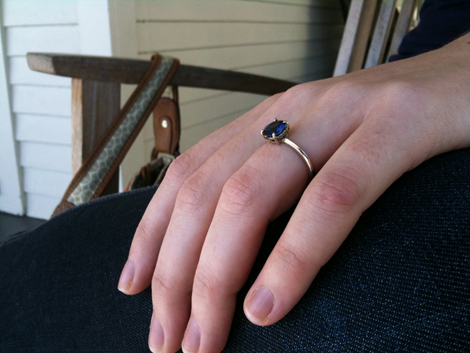 Handmade Engagement Ring - On Libby!