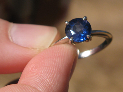 Handmade Engagement Ring - Sapphire